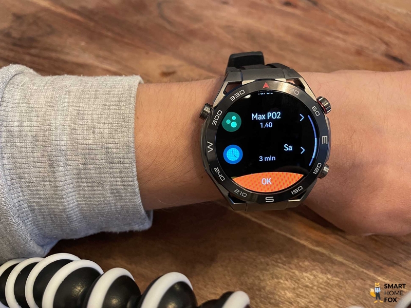 Планирование процесса погружения с помощью часов Huawei Watch.